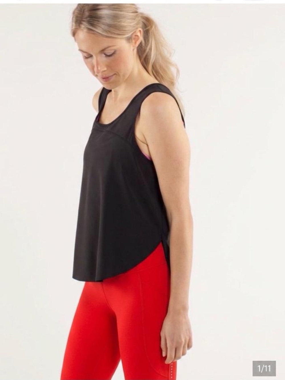 Lululemon Run: Split Singlet (First
Release) Black size 8 like New